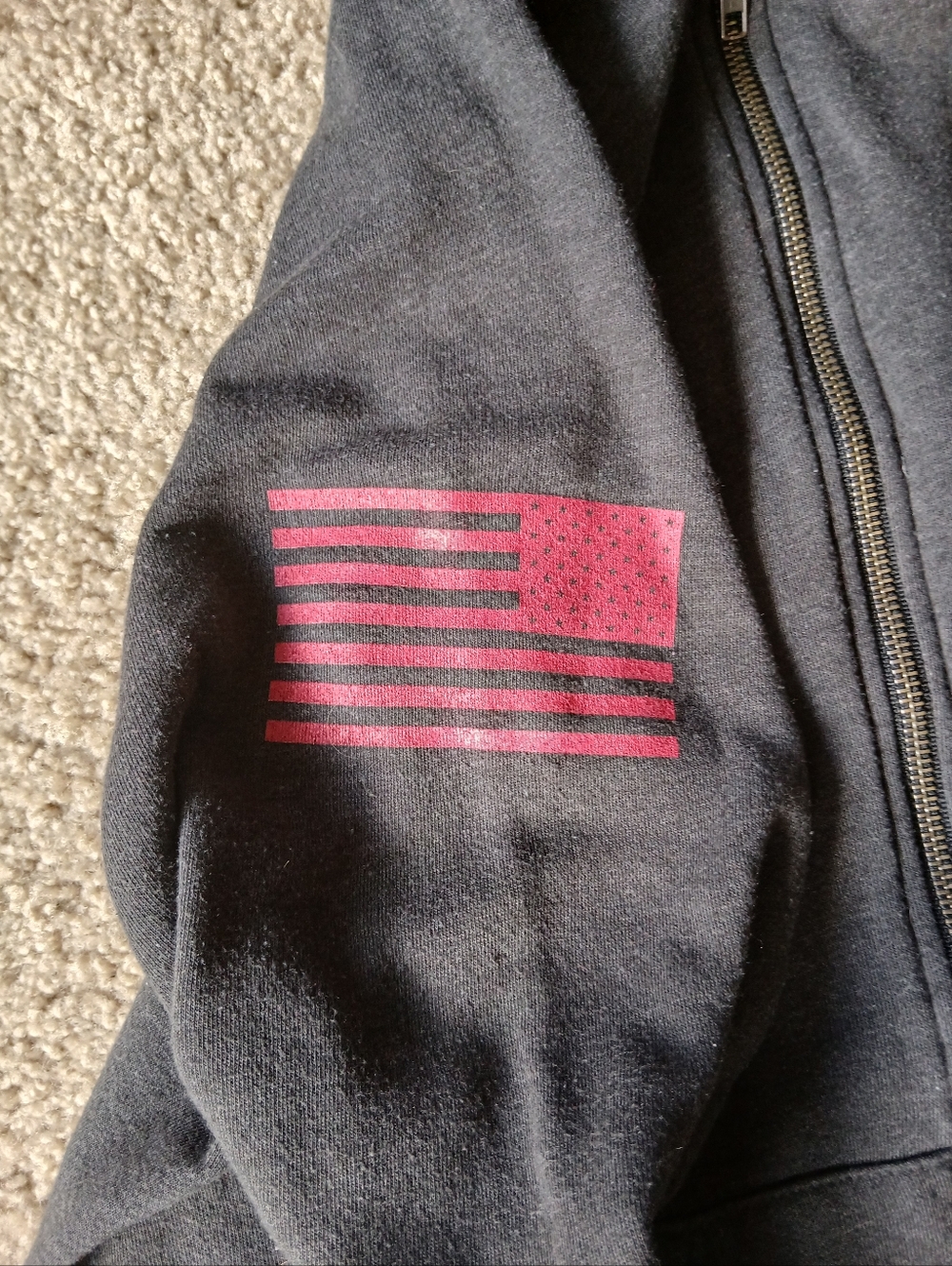 Grunt Style Black Zip-Up Hoodie - Picture 3 of 7